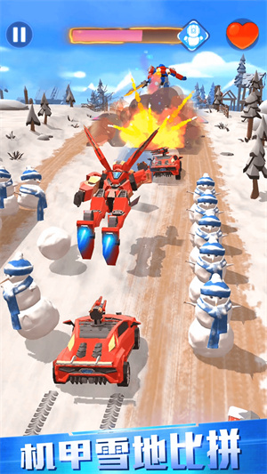 汽车人变形热血赛车游戏 截图1