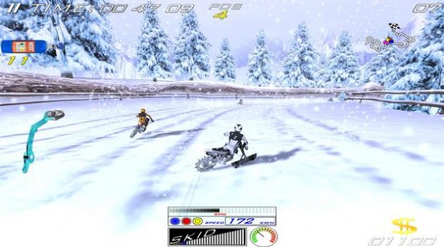 雪地极限自行车游戏 截图2