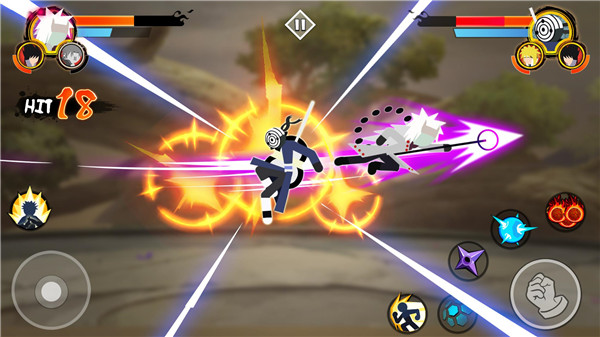 火柴人忍者3v3竞技场(Stickman Ninja 3v3) 截图2