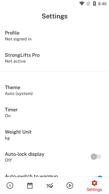 stronglifts app v3.0.23