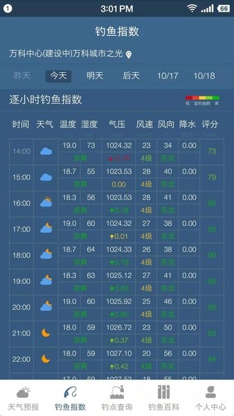 钓鱼天气预报app 1.8.5 1