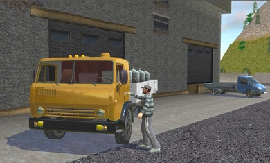 重型卡车司机模拟器3D 截图1