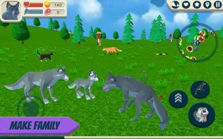 狼模拟器野生动物3D 截图3