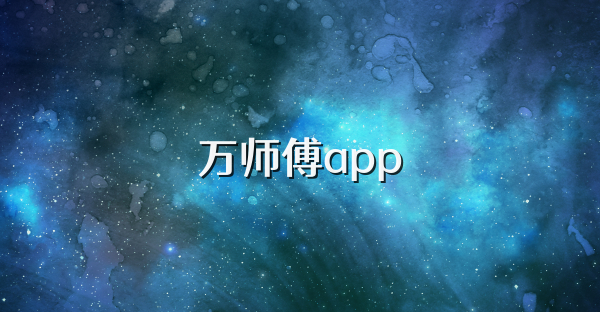 万师傅app