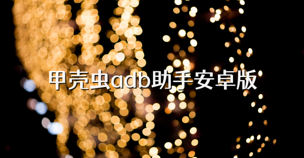 甲壳虫adb助手安卓版