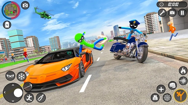 火柴人英雄绳索(Stickman Hero Rope Game) 截图2