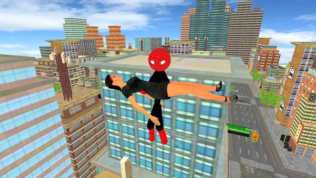 蜘蛛火柴人城市战斗3D 截图1