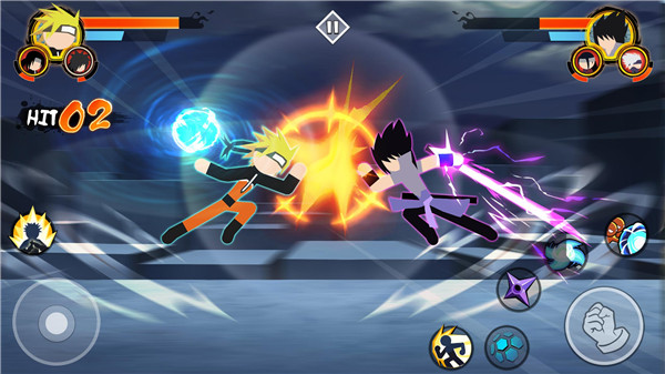 火柴人忍者3v3竞技场(Stickman Ninja 3v3) 截图1
