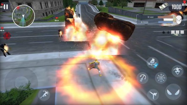 蜘蛛绳索英雄城市之战 截图1