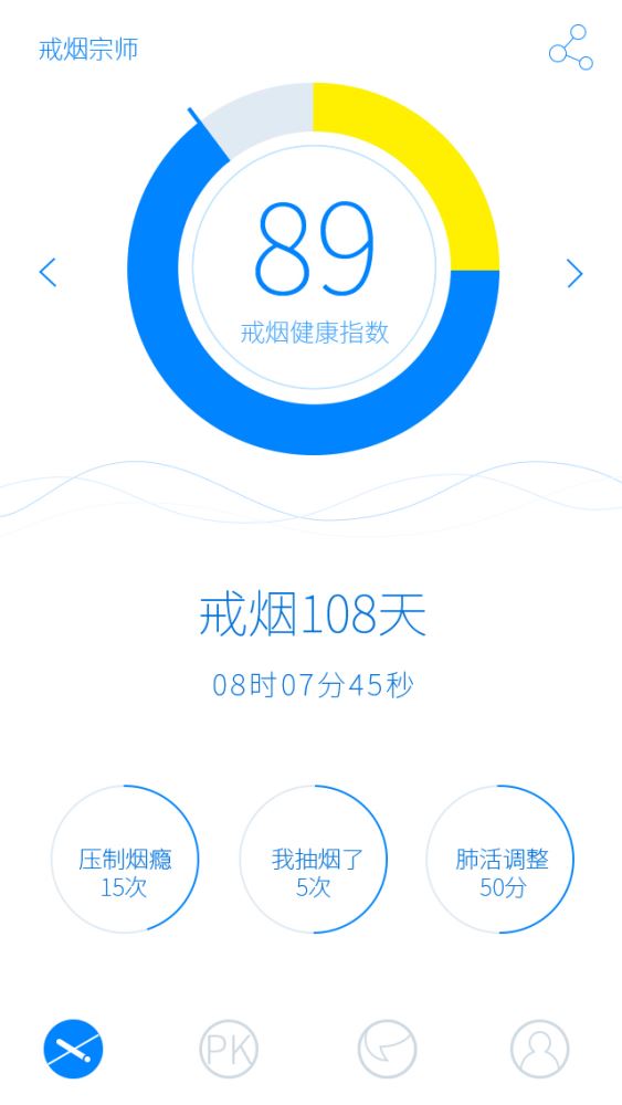 蓝白戒烟 1.0.7 截图1