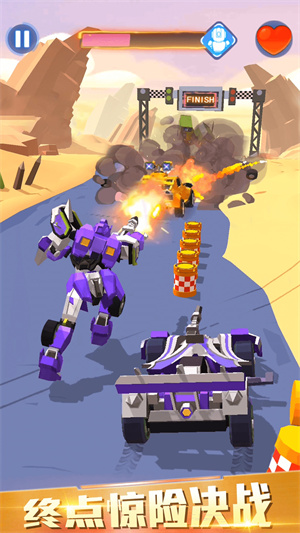 汽车人变形热血赛车游戏 截图2