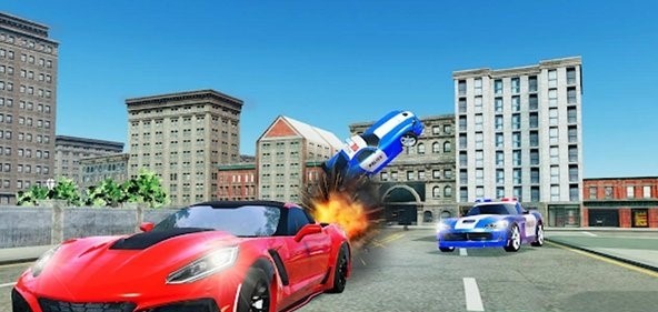 警车追逐现代赛车 截图3