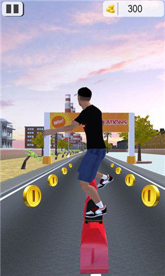 街道线路:滑板车游戏