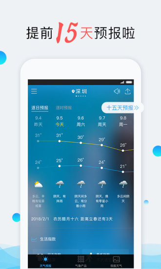 深圳天气预报软件 5.7.1 1