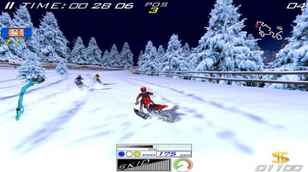 雪地极限自行车游戏 截图4
