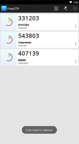 FreeOTP安卓版 截图3