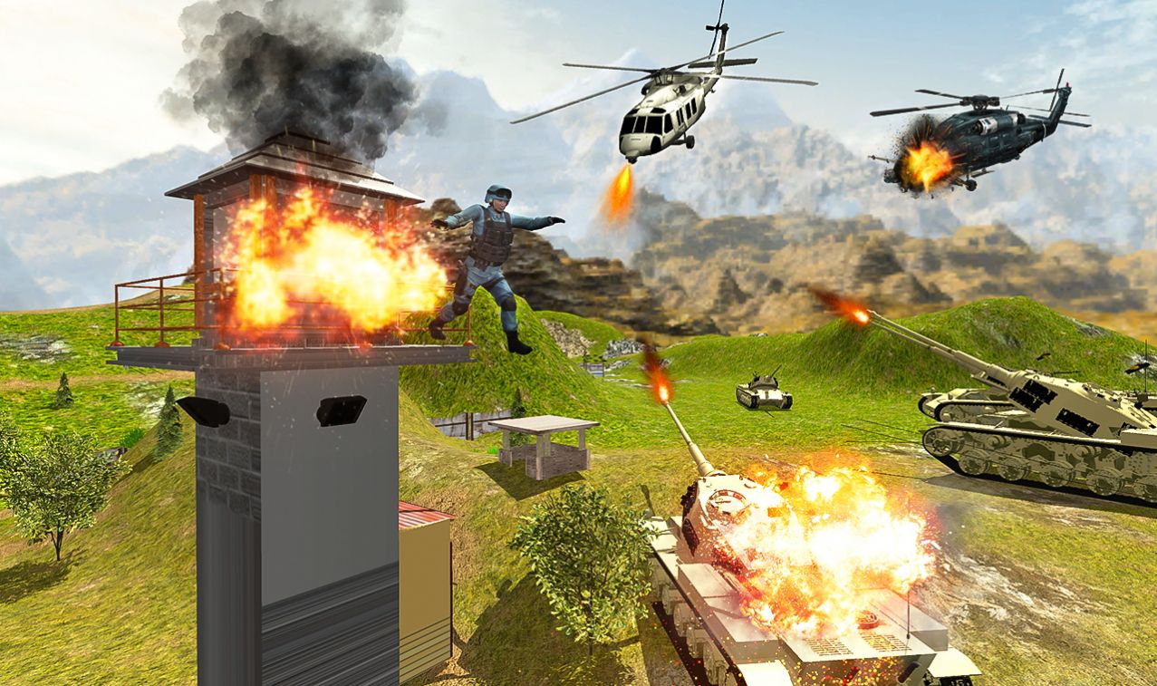 武装直升机战争模拟器游戏 截图1