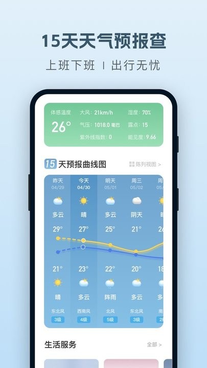 纯净天气预报 截图1