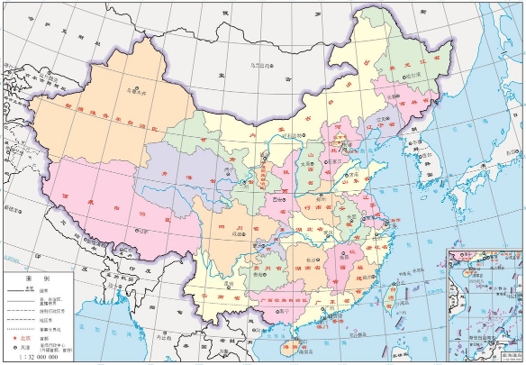 中国新版地图电子版 1