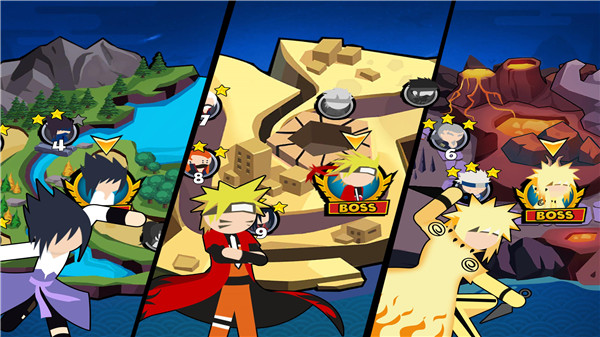 火柴人忍者3v3竞技场(Stickman Ninja 3v3) 截图5
