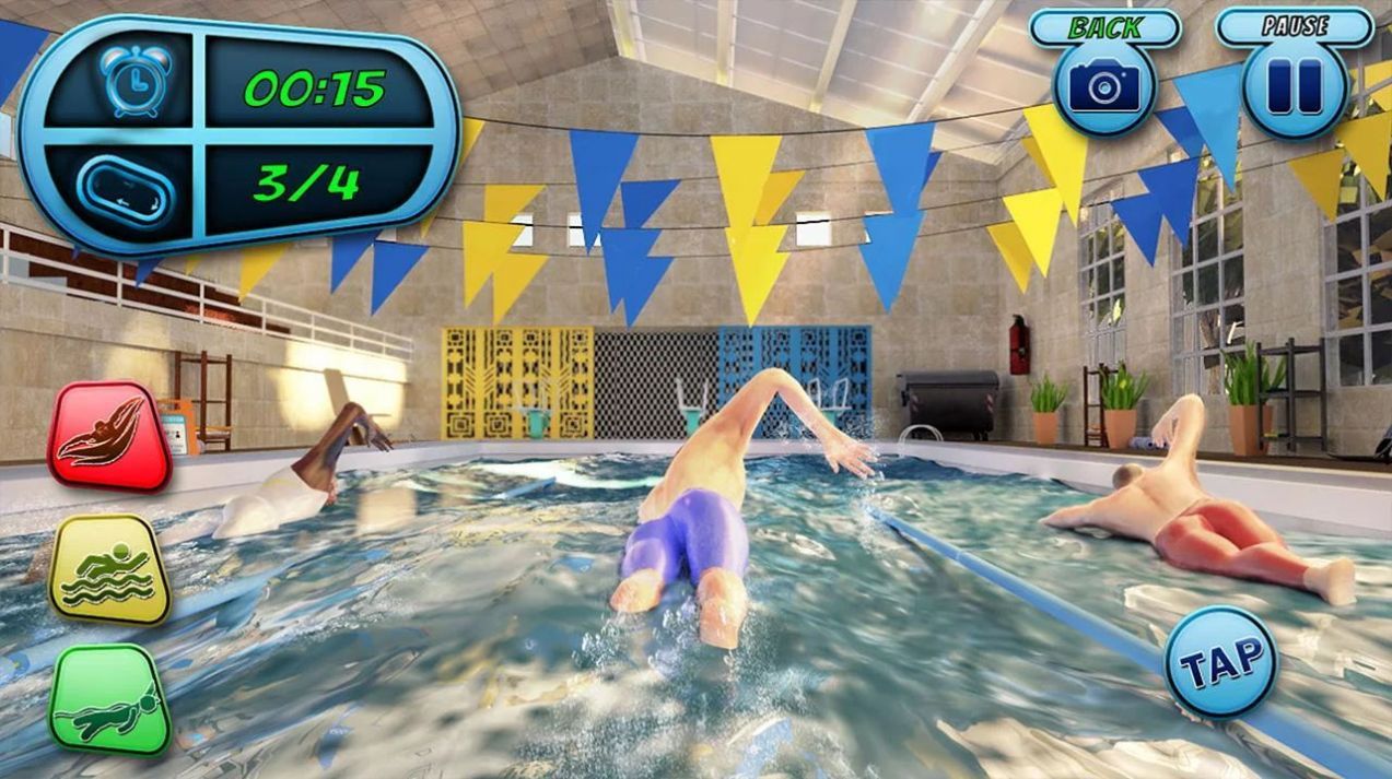 游泳比赛模拟器游戏 截图3