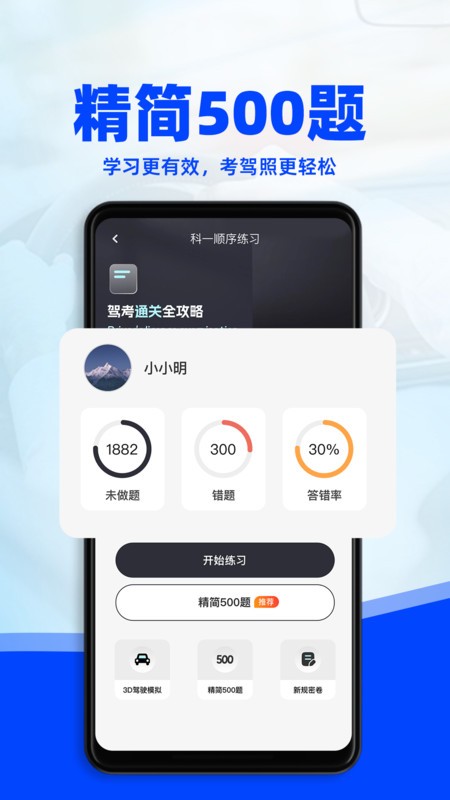 驾考3D模拟练车 截图1