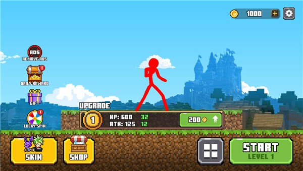 火柴人格斗工艺冒险 截图1