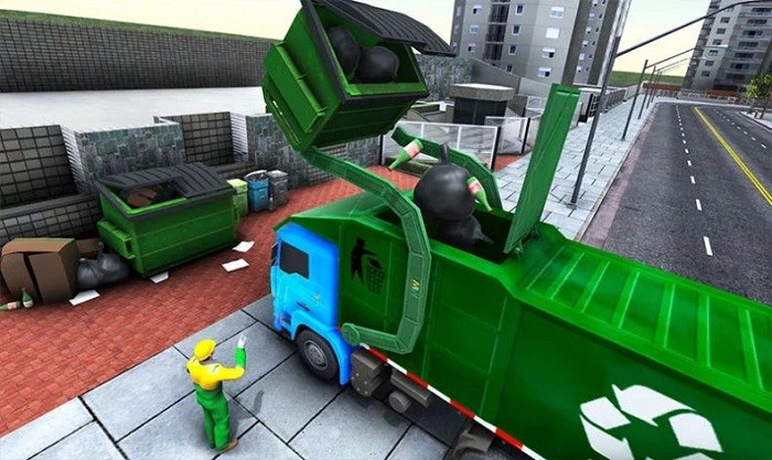 垃圾车真实驾驶模拟器 截图1