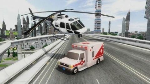 飞行汽车救护车游戏 截图3