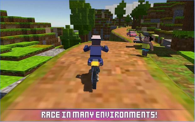 块状摩托车SIM 2017:Blocky Moto Bike SIM 2017 截图4