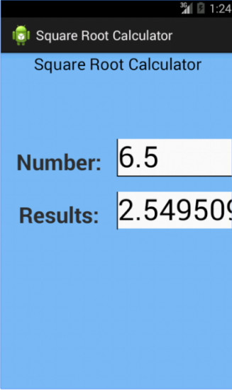 平方根计算器 1