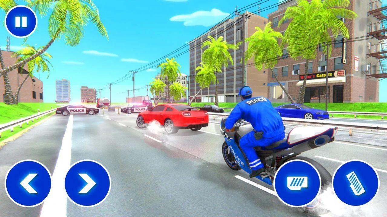 摩托车警察3d游戏