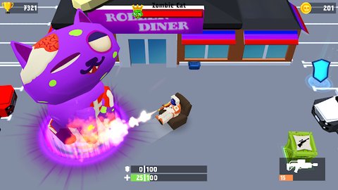 办公椅打僵尸游戏 截图1