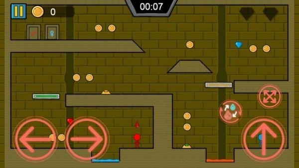 森林红蓝人双人联机版游戏