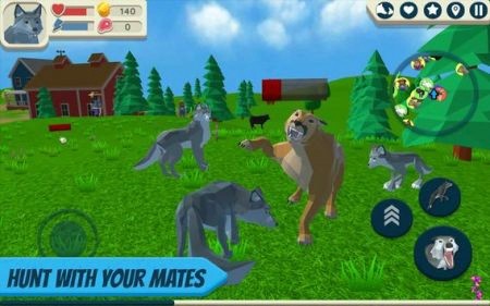 狼模拟器野生动物3D 截图1