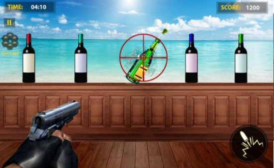 瓶子射击挑战游戏 截图1