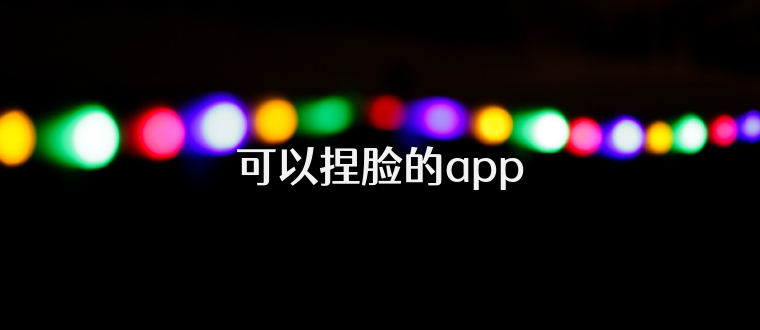可以捏脸的app