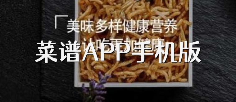 菜谱APP手机版