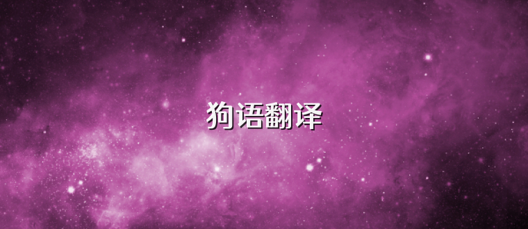 狗语翻译
