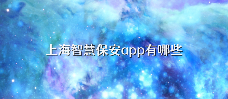 上海智慧保安app有哪些
