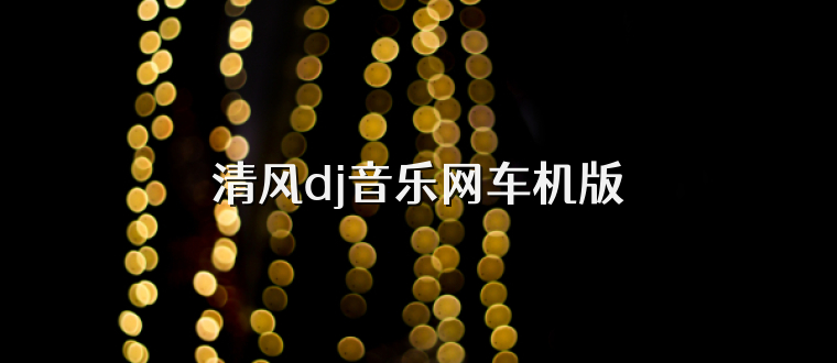 清风dj音乐网车机版