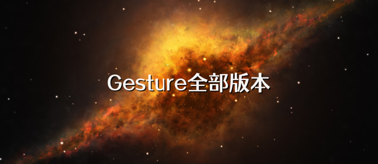 Gesture全部版本