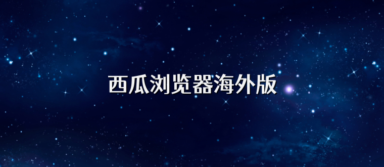 西瓜浏览器海外版