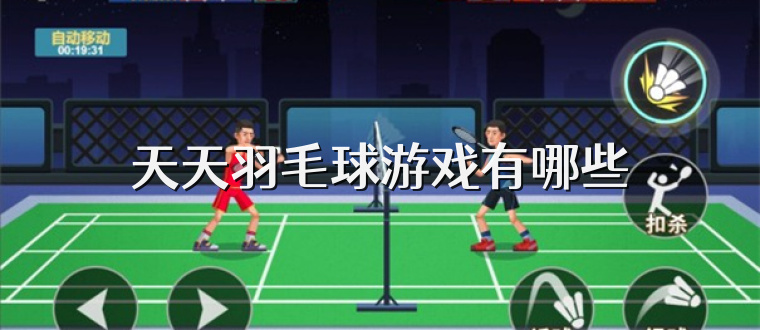 天天羽毛球游戏有哪些