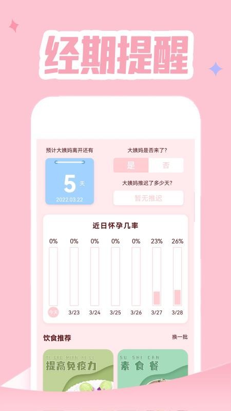 大姨妈贴心管家app v3.0 截图2