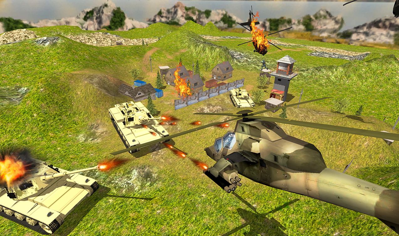 武装直升机战争模拟器游戏 截图2