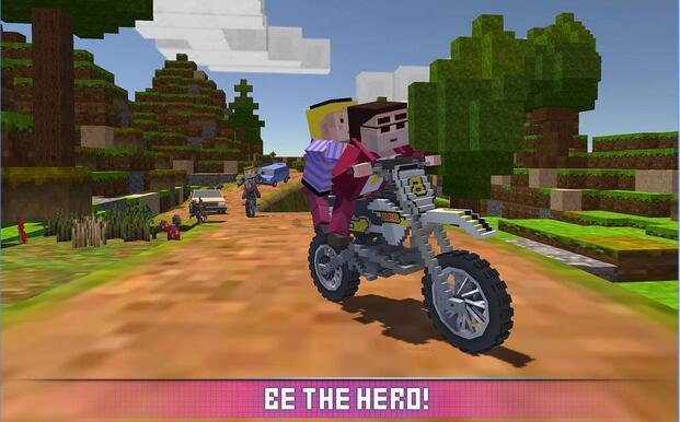 块状摩托车SIM 2017:Blocky Moto Bike SIM 2017 截图2