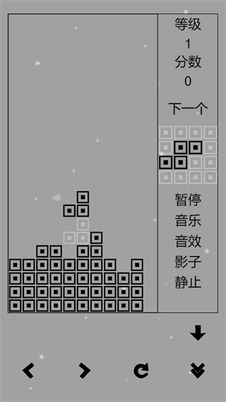 经典俄罗斯方块黑白版无广告版