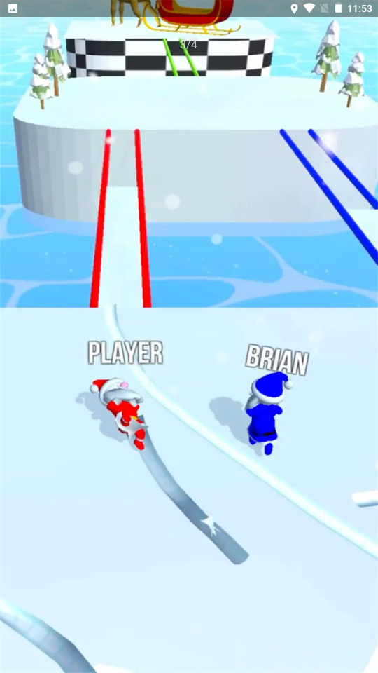 滚雪球比赛游戏 截图2