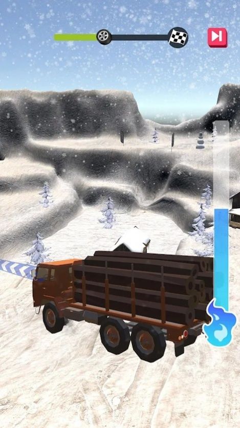 冬季公路卡车司机游戏 截图4